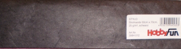 Strohseide  - 50 x 70 cm - schwarz